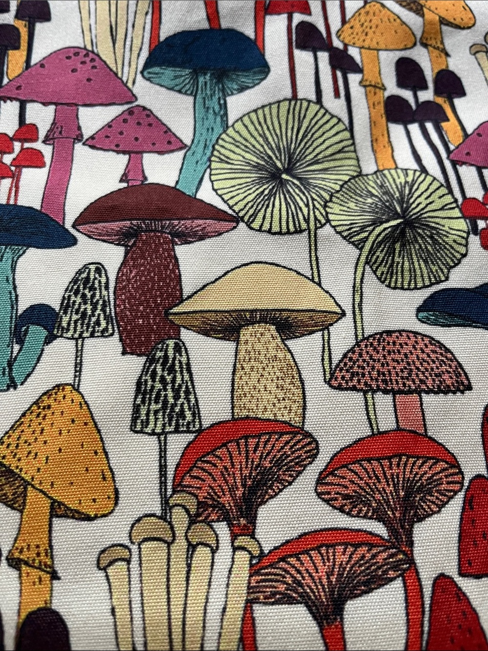 LA Soul Colorful Mushroom Cotton Canvas Tote Bag ๐ - Picture 5 of 14